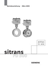 Siemens sitrans PD 500 Betriebsanleitung