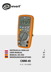 Sonel CMM-40 Bedienungsanleitung