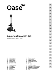 Oase Aquarius Fountain Set 3000 E Inbetriebnahme