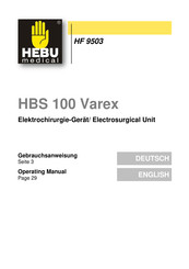 HEBU medical HBS 100 Varex Gebrauchsanweisung
