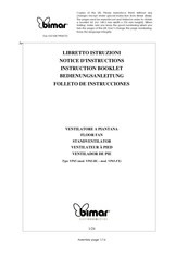 Bimar VP65 Bedienungsanleitung