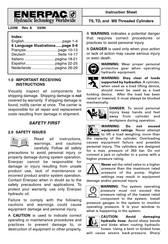 Enerpac TS-4191ST Gebrauchsanweisung