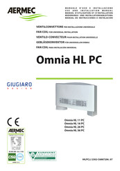AERMEC Omnia HL 26 PC Bedienungs- Und Installationsanleitung