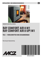 MCZ RAY COMFORT AIR 8 M1 Installations- Und Gebrauchshandbuch