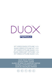Fermax DUOX CITYLINE 1-2 L Schnellstartanleitung