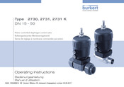 bürkert 2730 Bedienungsanleitung