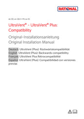 Rational Ultravent Plus Original Installationsanleitung