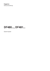 Gaggenau DF481 Serie Gebrauchsanleitung