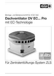 Helios DV EC Pro Serie Montage- Und Betriebsvorschrift