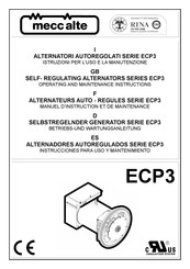 Mecc Alte ECP3 Serie Betriebs- Und Wartungsanleitung