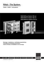 Rittal VX25 Ri4Power Montage-, Installations- Und Bedienungsanleitung