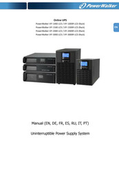 PowerWalker VFI 2000R LCD Bedienungsanleitung
