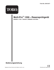 Toro 41165 Bedienungsanleitung