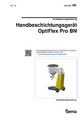 Gema OptiFlex Pro BN Kurzbedienungsanleitung