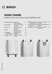 Bosch TR4000 Serie Montage- Und Gebrauchsanleitung