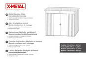 X-METAL 239x279cm-6,67m2 Benutzerhandbuch Und Aufbauanleitung