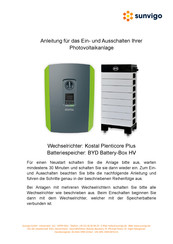 Kostal PLENTICORE plus Anleitung