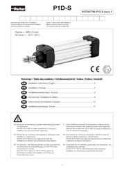 Parker P1D-S Installationsanweisungen