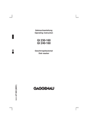 Gaggenau GI 230-160 Gebrauchsanleitung