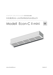 Stavoklima Econ-C II mini Betriebshandbuch
