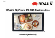Braun DigiFrame 218 8GB Business Line Bedienungsanleitung