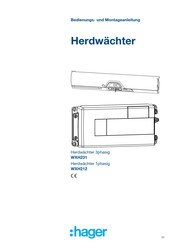 hager Cookguard WXH212 Bedienungs- Und Montageanleitung
