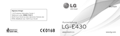 LG E430 Kurzanleitung