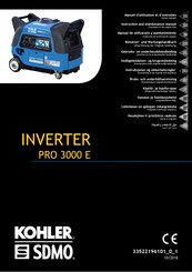 Kohler SDMO PRO 3000 E Benutzer- Und Wartungshandbuch