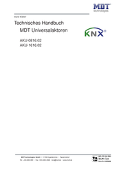 MDT KNX AKU-1616.02 Technisches Handbuch