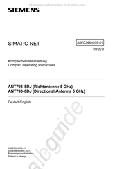 Siemens SIMATIC NET ANT793-8DJ Kompaktbetriebsanleitung