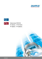 Auma PROFOX PF-M100X Handbuch