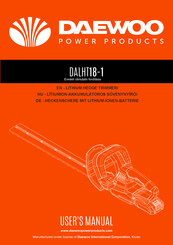Daewoo DALHT18-1 Benutzerhandbuch