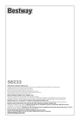 Bestway 58233 Kurzanleitung