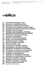 Elica Trendy IX/A/60 Montage- Und Gebrauchsanweisungen