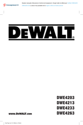 DeWalt DWE4213 Bersetzt Von Den Originalanweisungen