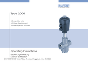 bürkert 2006 Bedienungsanleitung