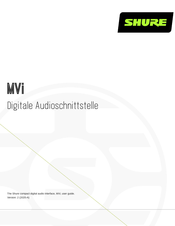 Shure MVi Kurzanleitung