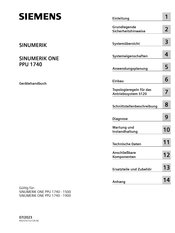 Siemens SINUMERIK ONE PPU 1740 Gerätehandbuch