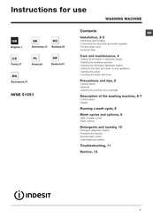 Indesit IWSE 51051 Bedienungsanleitungen