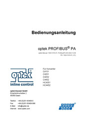 Optek HC4351 Bedienungsanleitung