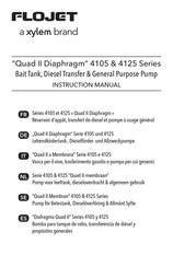 Xylem FLOJET Quad II Diaphragm 4125-Serie Bedienungsanleitung