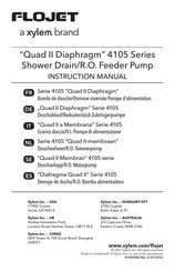 Xylem FLOJET Quad II Diaphragm 4105-Serie Bedienungsanleitung