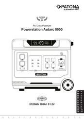 PATONA Platinum Powerstation Autarc 5000 Bedienungsanleitung