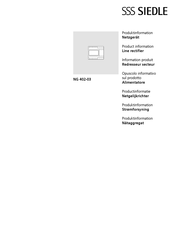 SSS Siedle NG 402-03 Produktinformation