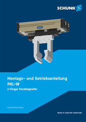 SCHUNK PHL-W 25 Montage- Und Betriebsanleitung