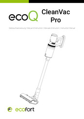 ecofort ecoQ CleanVac Pro Gebrauchsanweisung
