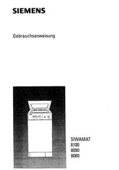 Siemens SIWAMAT 8080 Gebrauchsanweisung