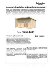Palmako PM56-4435 Montage-, Aufbau- Und Wartungsanleitung