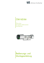 Uhlmann & Zacher Clex prime CX6166 Bedienungs- Und Montageanleitung