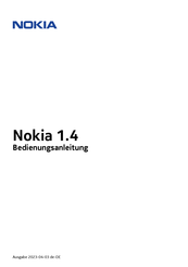 Nokia 1.4 Bedienungsanleitung